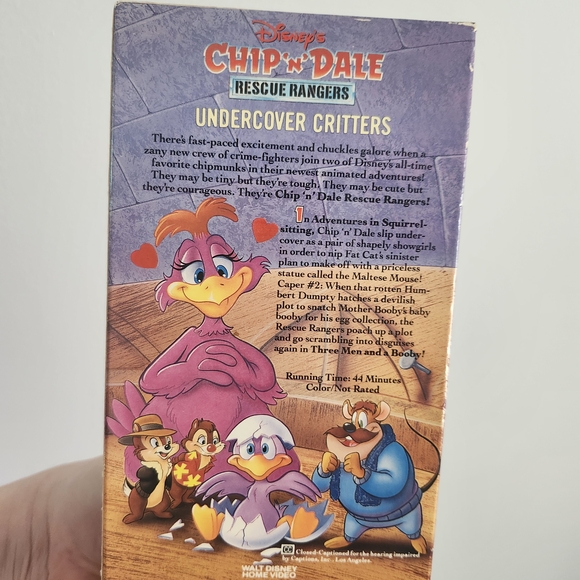Disney's Chip 'n Dale Rescue Rangers VHS - Picture 3 of 6